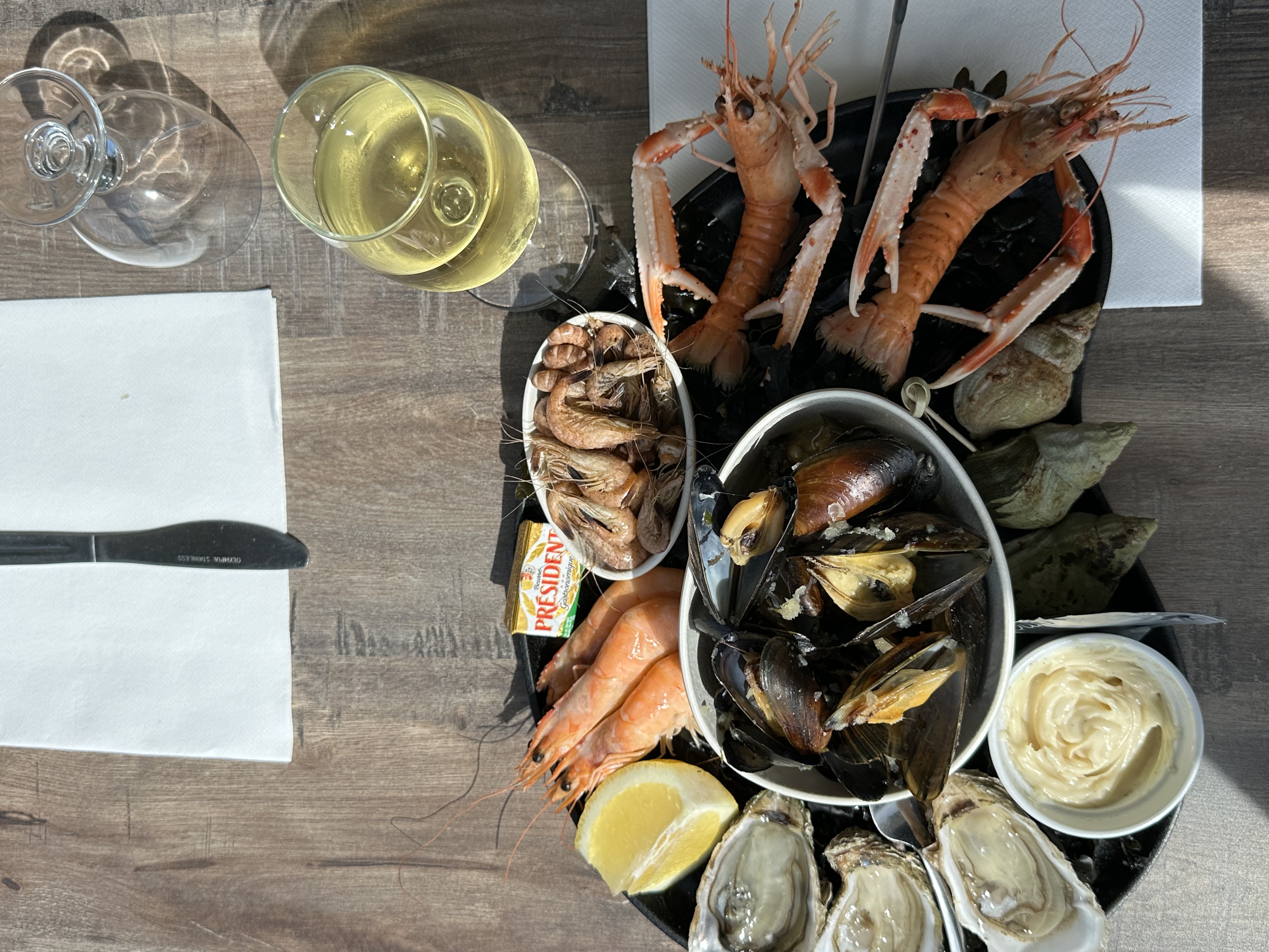 Salade fraîche aux crevettes